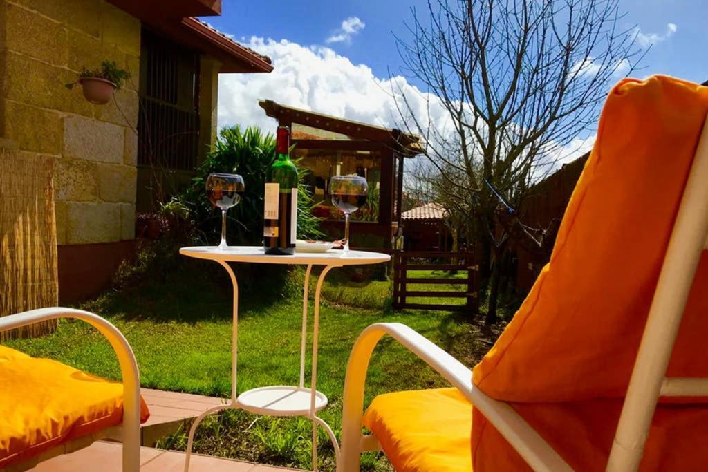 Tranquila Casita De Invitados En Vigo Con Chimenea Dış mekan fotoğraf